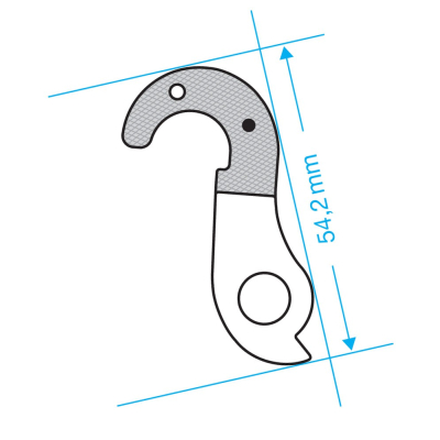 Koncovka rámu vymeniteľná GH-104, AL