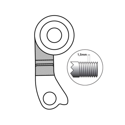 Koncovka rámu vymeniteľná GH-250, AL