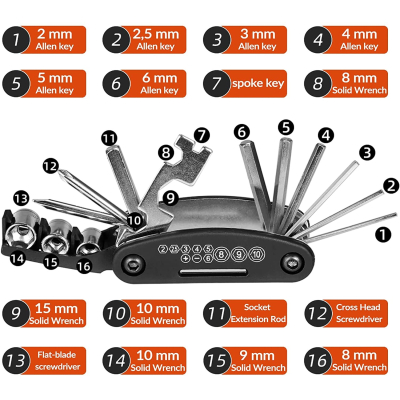 Nár. RB multifunkčné skladacie 13 funkcii