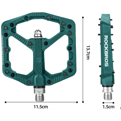 Pedál RB, PL,LSL Flat nylon, 9/16, modrý
