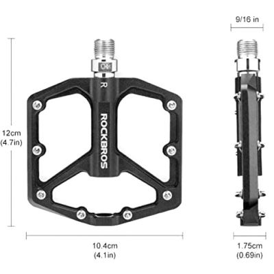 Pedál RB, PL,LSL Flat Al, 9/16, čierny