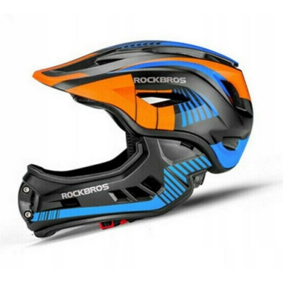 Prilba, RB čierno/oranžová, veľ.M 53-58cm