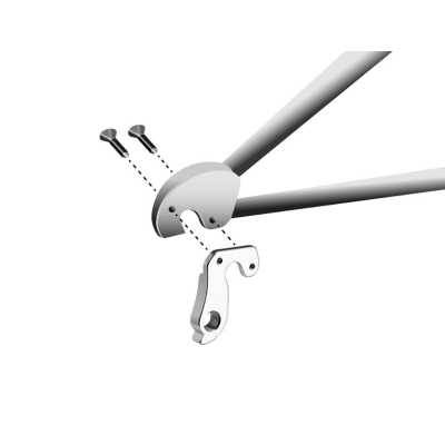 Koncovka rámu vymeniteľná GH-203, AL