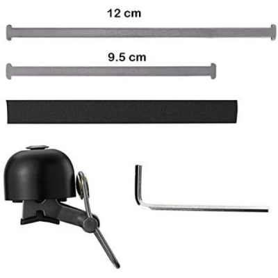 Zvonček RB, mosadz, čierny