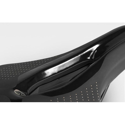 Sedlo RB s otvorom, bez zámku, čierne