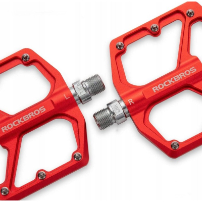 Pedál RB, PL,LSL Flat Al, 9/16, červený