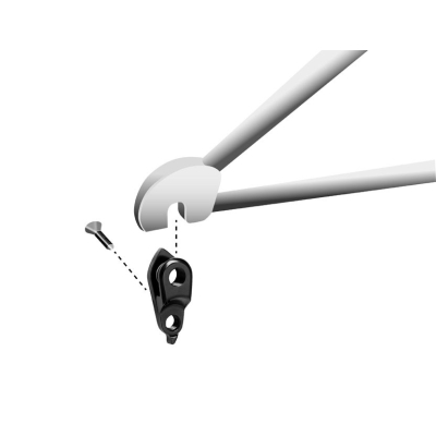 Koncovka rámu vymeniteľná GH-298, AL