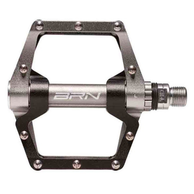 Pedál Flat BRN PL,LSL, 9/16, 10 strieborných pinov