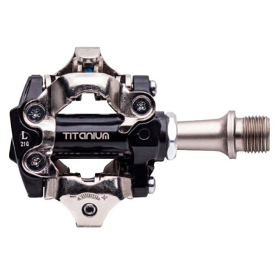 Pedal BRN, pre nášlapnú obuv, titán.oska 9/16, lož