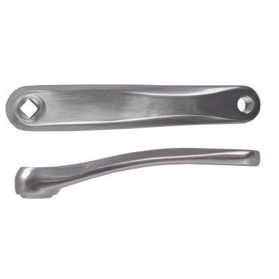 Kľuka ľavá dural 170 mm, strieborná leštená