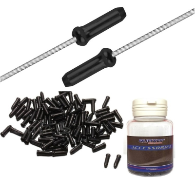 Koncovky brzd.lanka, dural 250 ks vo fľaši, čierne