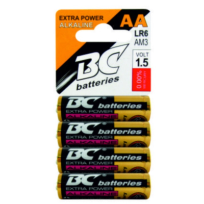 Batéria - alkalická tužka AA , sada - 4 kusy