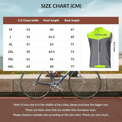 copy of Reflexná cyklistická vesta RB, veľ.L