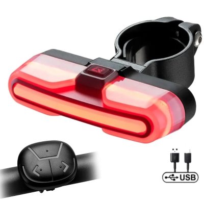 Svetlo zadné RB so smerovkami, 5 Funkcií, IPX6, USB...