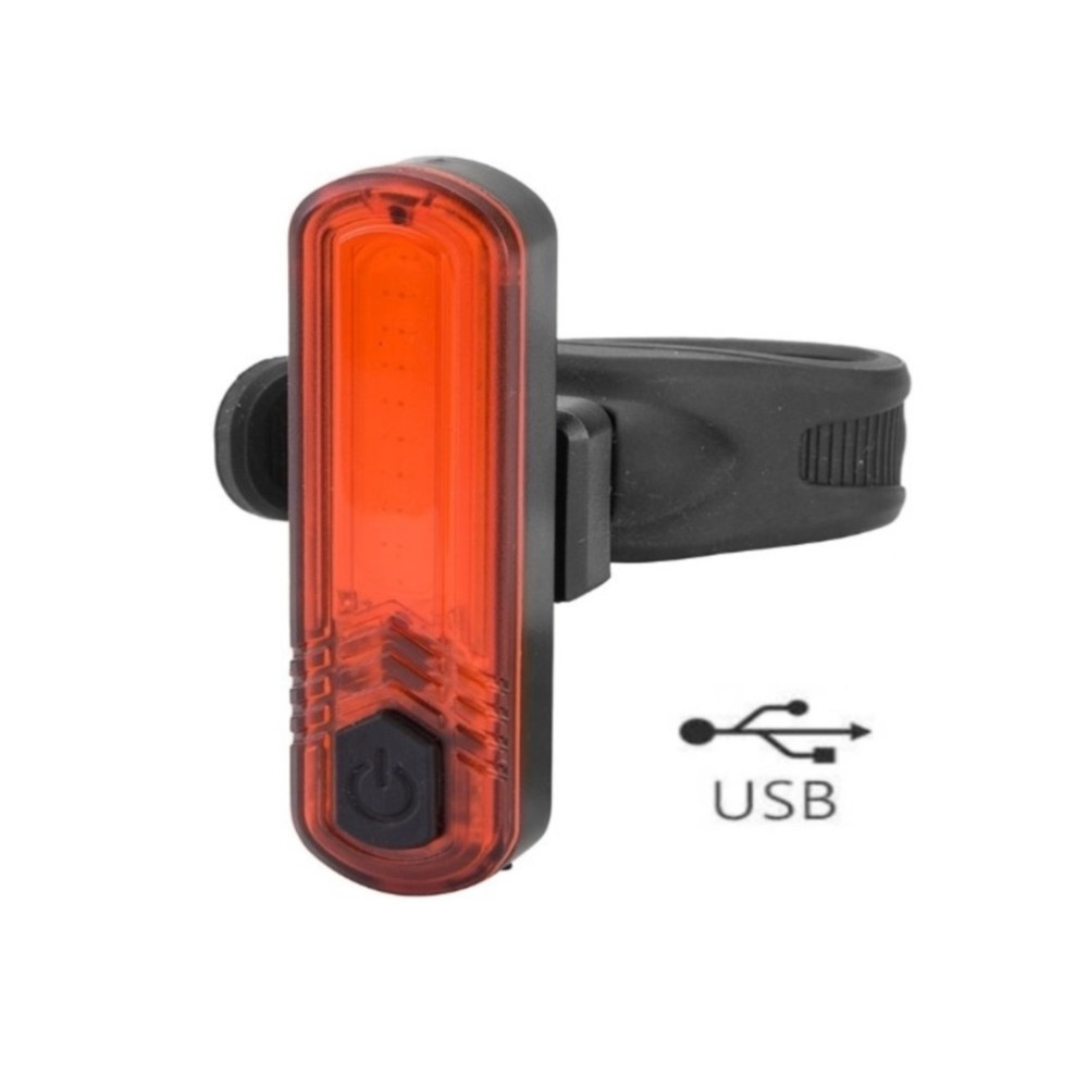 Svetlo zadné MPB 10 červených LED, 60 Lm 4F, USB nabíjanie, s USB káblom. V cene výrobku je zahrnutý recykl.pop.pre SR v sume 0,