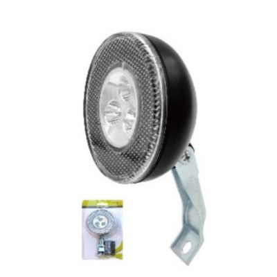 Svetlo predné MPB 3 LED, plast, čierne. V cene výrobku je zahrnutý recykl.pop.pre SR v sume 0,1248 €/kg.
