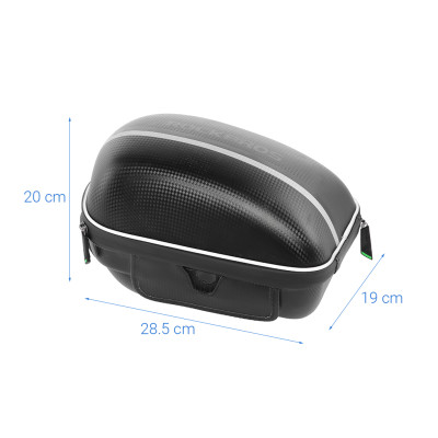 Taška RB s nosičom na sedlovú trubku, cca. 12L, čierna