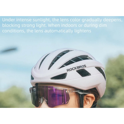 Okuliare RB, fotochromatické, transparentné purpurové