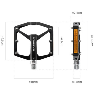 Pedál RB, PL,LSL Flat Al, 9/16, modrý