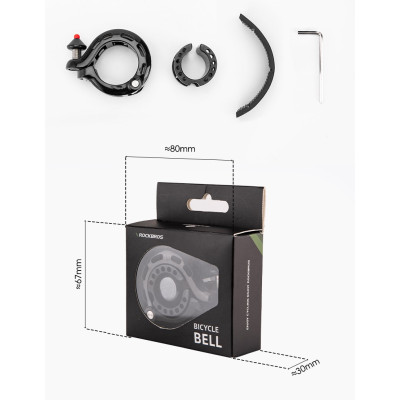 Zvonček RB, kompaktný, mini, žltý, 100 dB, dural