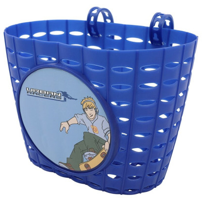 Košík predný plast, detský, motív Skate,modrý