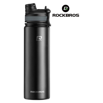 Cyklofľaša termo nerezová RB, čierna, 650ml