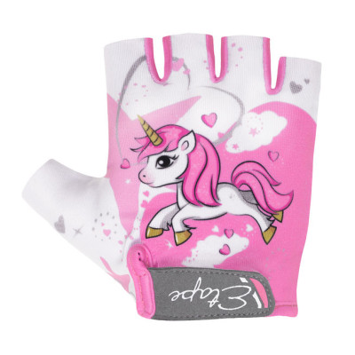 Rukavice detské Etape, protišmykové, veľ.5-6, bielo/ružové