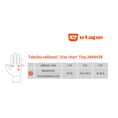 Rukavice detské Etape, protišmykové, veľ.5-6, bielo/ružové