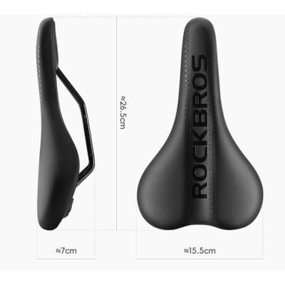 Sedlo RockBros ergonomické bez zámku, čierne