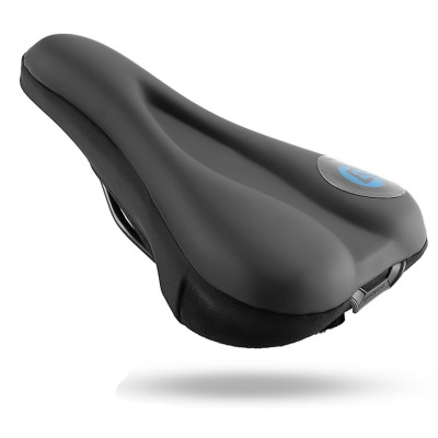 Poťah sedla RB GEL s pamäťovou penou, modrá potlač