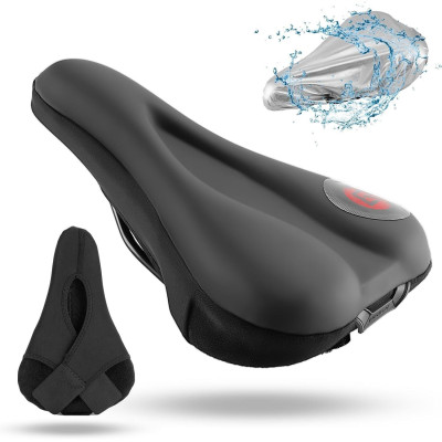 Poťah sedla RockBros GEL s pamäťovou penou, červená potlač