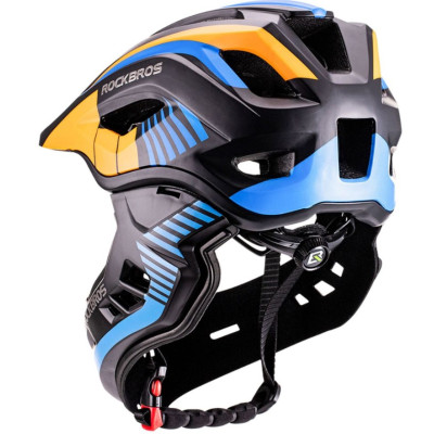 Prilba, RockBros čierno/oranžová, veľ. S