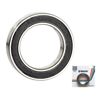 Ložisko 6803V LLL, 17x26x5 do náboja, ks