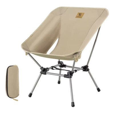 Kempingová skladacia stolička RockBros, hnedá