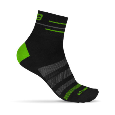 Ponožky pánske Etape Sox, veľ.M/L (40-43 cm), čierno/zelená