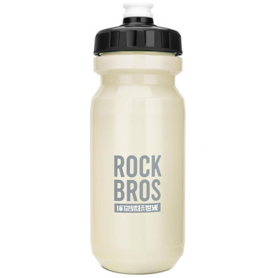 Cyklofľaša RockBros, polypropylén, 600 ml, krémová