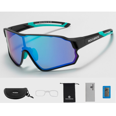 Okuliare Rockbros, čierno/zelené