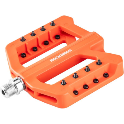 Pedál RockBros, PL,LSL Flat, nylon, 9/16,oranžový
