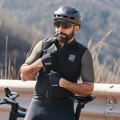 Cyklistická vesta RB Road-to-Sky čierna, dámska/pánska, veľ XXL bez rukávov