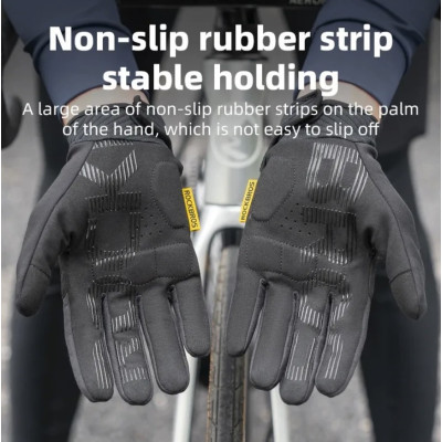 Rukavice RockBros termo cyklistické rukavice,veľ.M