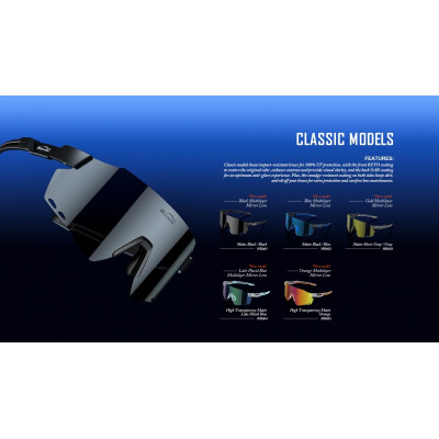 Okuliare Magicshine, rada WINDBREAKER, bielo/oranžové