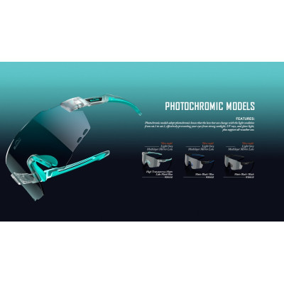 Okuliare Magicshine, fotochromatické, rada WINDBREAKER, hnedo/čierné