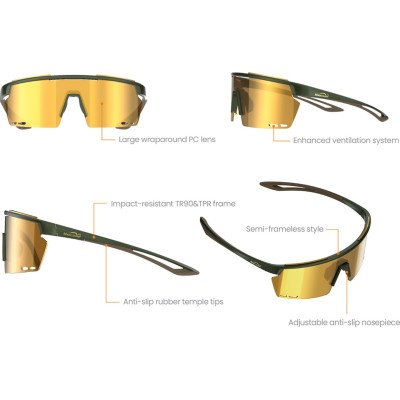 Okuliare Magicshine, rada Rouler, čierno/oranžové