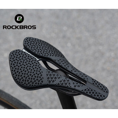 +Sedlo RockBros carbon 3D s otvorom, bez zámku, čierne
