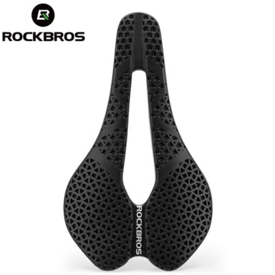+Sedlo RockBros carbon 3D s otvorom, bez zámku, čierne