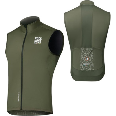 *Cyklistická vesta RockBros Road-to-Sky tm.zelená, veľ L,...