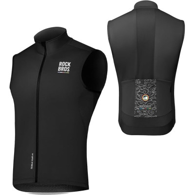 *Cyklistická vesta RockBros Road-to-Sky čierna, veľ.XXL,...