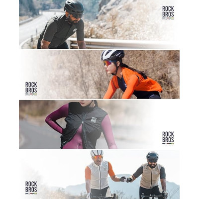 *Cyklistická vesta RockBros Road-to-Sky khaki, veľ.XL, dámska/pánska, bez rukávov