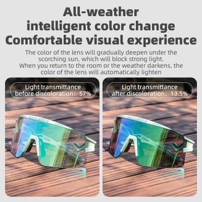 Okuliare Rockbros, fotochromatické, čierne