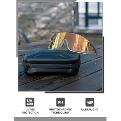 Okuliare Rockbros, fotochromatické, oranžové